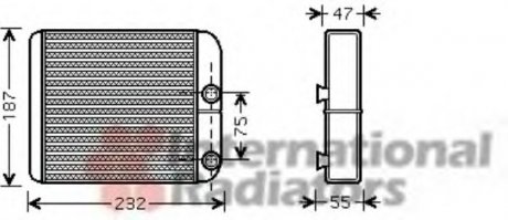 Радиатор печки Van Wezel 32006186 (фото 1)