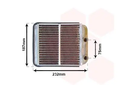 Радиатор печки Van Wezel 32006186