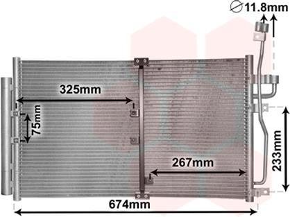 Радиатор кондиционера Van Wezel 37005425