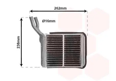 Радиатор печки Opel Frontera A 92-98 Van Wezel 37006205