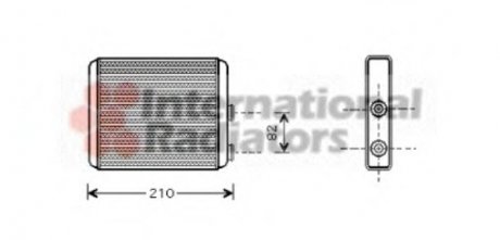 Радиатор печки Van Wezel 37006353 (фото 1)