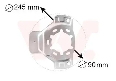 Защита тормозного диска Van Wezel 3742371