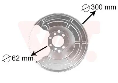 Защита тормозного диска Van Wezel 3745371