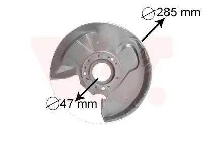 Накладка Van Wezel 3758371