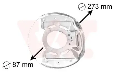 Защита тормозного диска Van Wezel 3763371
