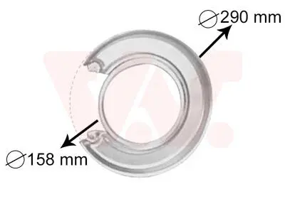 Защита тормозного диска Van Wezel 3765373