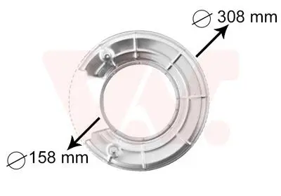 Защита тормозного диска Van Wezel 3766373