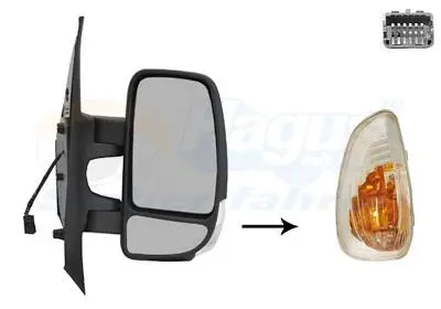Дзеркало зовнішнє Van Wezel 3799802