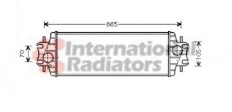 Радіатор інтеркулера Renault Trafic 1.9/2.5dCi 01- Van Wezel 43004328