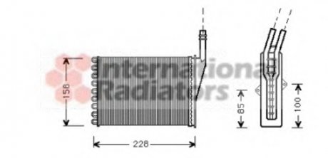 Радиатор печки Van Wezel 43006249 (фото 1)