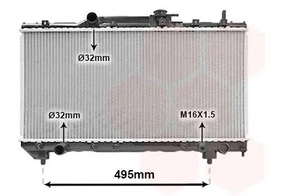 Радиатор CARINA E 1.6/1.8 MT 92-98 Van Wezel 53002141