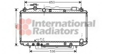 Радиатор FUNCR/RAV4 20i AT +-AC 00 Van Wezel 53002301