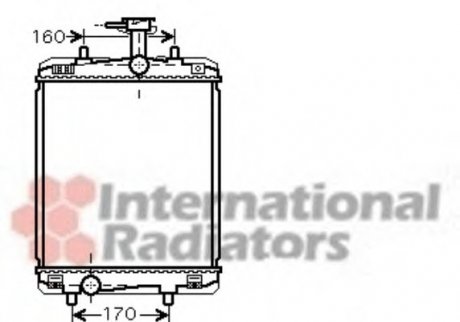 Радиатор охлаждения Toyota Aygo/Citroen C1/Peugeot 107/108 1.0 05- Van Wezel 53002360 (фото 1)