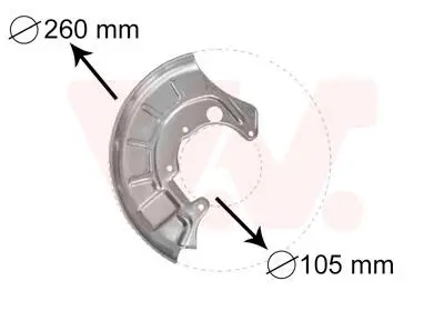 Защита тормозного диска Van Wezel 5812372
