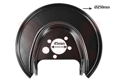 Кожух гальмiвного диска Van Wezel 5817374