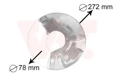 Защита тормозного диска Van Wezel 5823372
