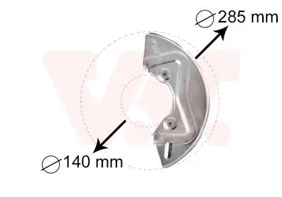 Захист гальмівного диску Van Wezel 5826371