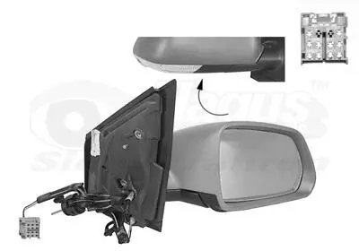 Дзеркало зовнішнє Van Wezel 5828814