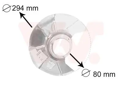 Защита тормозного диска Van Wezel 5858371
