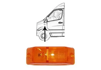 Повторитель поворота MB SPRINTER/ VW CRAFTER Van Wezel 5862975