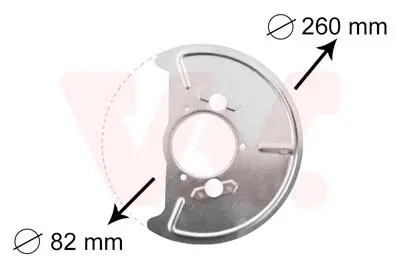 Защита тормозного диска Van Wezel 5870372