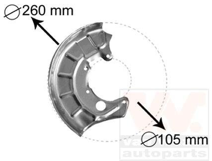 Защита тормозного диска Van Wezel 5880372