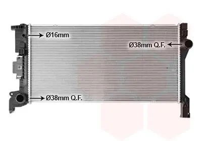 Радиатор охлаждения двигателя VOLVO S60/S90/XC60 Van Wezel 59012703