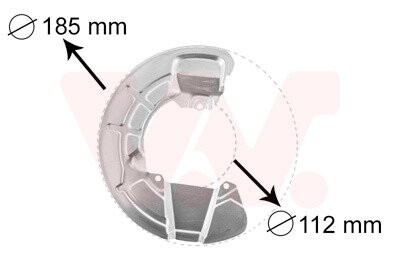 Защита тормозного диска Van Wezel 5930371