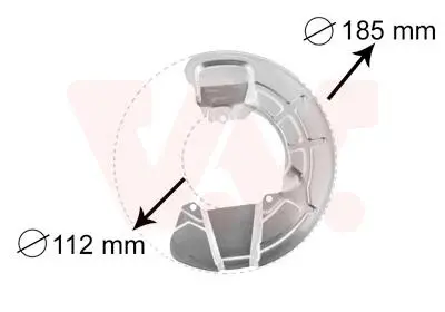 Защита тормозного диска Van Wezel 5930372