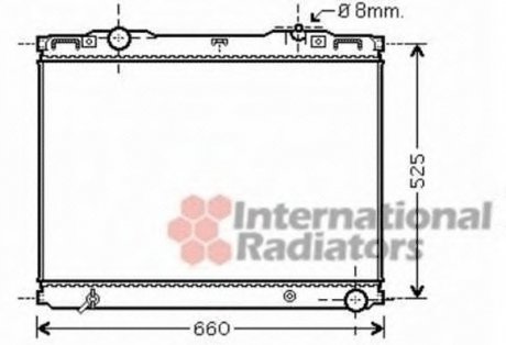 Радиатор охлаждения SORENTO 25CRDi MT 02- (выр-во) Van Wezel 83002133 (фото 1)