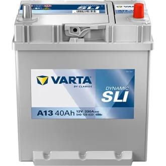 Акумулятор 12В 40Агод./330А (EN) Dynamic SLI (R+ тонкі клеми (японські транспортні засоби)) 187x140x227 B01 - монтажний фланець 10.5мм (пусковий) VARTA 540125033K262