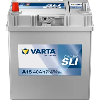 Акумулятор 12В 40Агод./330А (EN) Dynamic SLI (L+ тонкі клеми (японські транспортні засоби)) 187x127x227 B00 - без монтажного фланця (пусковий) VARTA 540127033K262