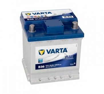 Акумуляторна батарея 44Ah/420A (175x175x190/+R/B13) Blue Dynamic B36 VARTA 544401042 3132 (фото 1)