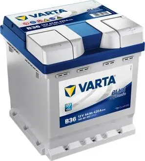 Акумуляторна батарея 44Ah/420A (175x175x190/+R/B13) Blue Dynamic B36 VARTA 544401042 3132