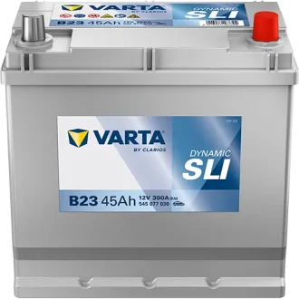 Акумулятор 12В 45Агод./300А (EN) Dynamic SLI (R+) 219x135x225 B01 - монтажний фланець 10.5мм (пусковий) VARTA 545077030K262