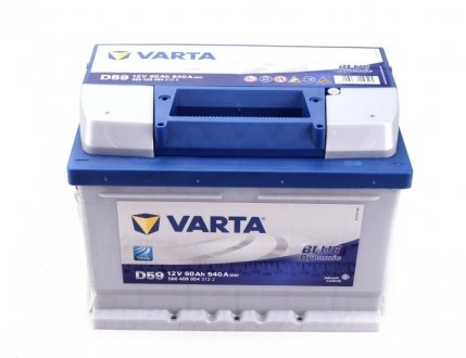 Акумуляторна батарея 60Ah/540A (242x175x175/+R/B13) Blue Dynamic D59 VARTA 560409054 3132 (фото 1)
