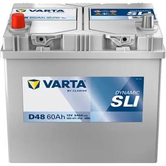 Акумулятор 12В 60Агод./540А (EN) Dynamic SLI (L+ стандартні клеми) 232x173x225 B00 - без монтажного фланця (пусковий) VARTA 560411054K262