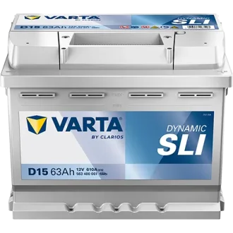 Акумулятор 12В 63Агод./610А (EN) Dynamic SLI (R+ стандартні клеми) 242x175x190 B13 - монтажний фланець 10.5мм (пусковий) VARTA 563400061K262 (фото 1)