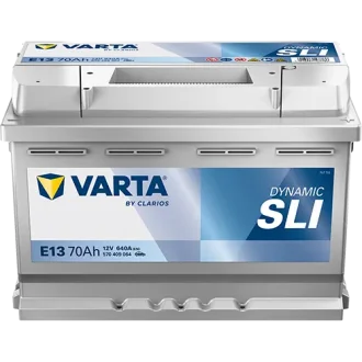 Акумулятор 12В 70Агод./640А (EN) Dynamic SLI (R+) 278x175x190 B13 - монтажний фланець 10.5мм (пусковий) VARTA 570409064K262