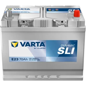 Акумулятор 12В 70Агод./630А (EN) Dynamic SLI (R+ стандартні клеми) 261x175x220 B01 - монтажний фланець 10.5мм (пусковий) VARTA 570412063K262