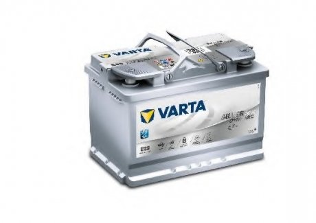 Акумуляторна батарея 70Ah/760A (278x175x190/+R/B13) (Start-Stop AGM) Silver Dynamic E39 VARTA 570901076 D852 (фото 1)