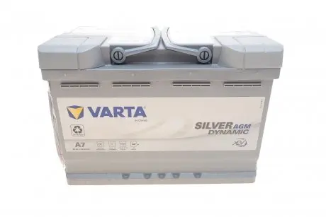 Акумуляторна батарея 72Ah/760A (278x175x190/+R/B13) (Start-Stop AGM) VARTA 570901076J382