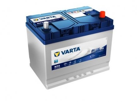 Аккумуляторная батарея 72Ah/760A (261x175x220/+R/B01) (Start-Stop EFB) Blue Dynamic N72 Азия VARTA 572501076 D842 (фото 1)