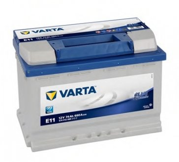 Акумуляторна батарея 74Ah/680A (278x175x190/+R/B13) Blue Dynamic E11 VARTA 574012068 3132 (фото 1)