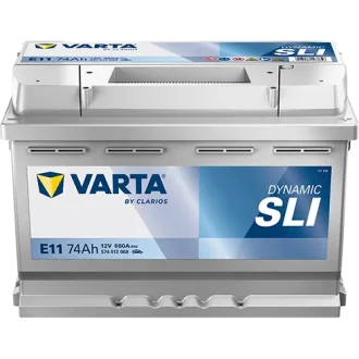 Акумулятор 12В 74Агод./680А (EN) Dynamic SLI (R+ стандартні клеми) 278x175x190 B13 - монтажний фланець 10.5мм (пусковий) VARTA 574012068K262