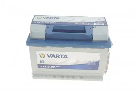 Акумуляторна батарея 74Ah/680A (278x175x190/+L/B13) Blue Dynamic E12 574013068 3132 VARTA 5740130683132
