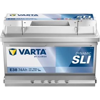 Акумулятор 12В 74Агод./750А (EN) Dynamic SLI (R+ стандартні клеми) 278x175x175 B13 - монтажний фланець 10.5мм (пусковий) VARTA 574402075K262
