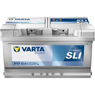 Акумулятор 12В 80Агод./740А (EN) Dynamic SLI (R+ стандартні клеми) 315x175x175 B13 - монтажний фланець 10.5мм (пусковий) VARTA 580406074K262