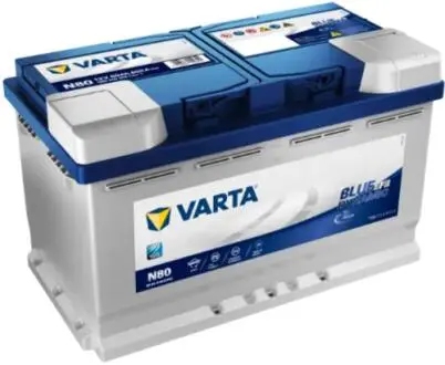 Акумуляторна батарея 80Ah/800A (315x175x190/+R/B13) (Start-Stop EFB) Blue Dunamic N80 VARTA 580500080 D842