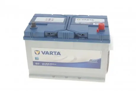Аккумуляторная батарея 95Ah/830A (306x173x225/+R/B01) Blue Dynamic G7 Азия VARTA 595404083 3132